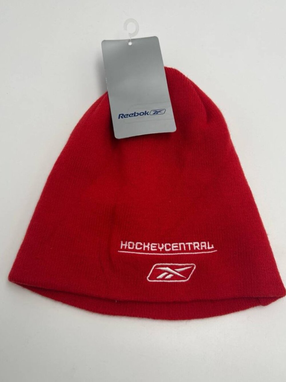 Vintage Reebok Sportsnet Hockey Central Red Beanie Knit Hat NWT Y2K 🏒